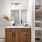 Bathroom with ample storage space in luxury apartment